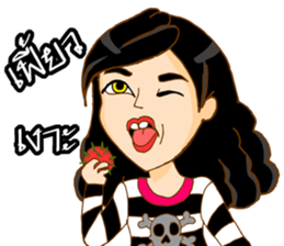 pretty girl rock sticker #9259187