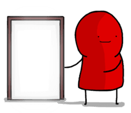 Red and not many Friends sticker #9259336