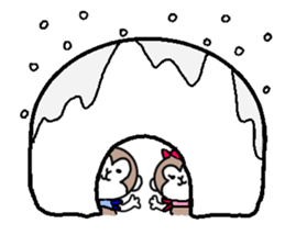 1 year of the monkey sticker #9259778