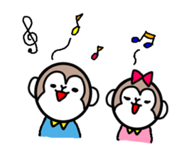 1 year of the monkey sticker #9259784