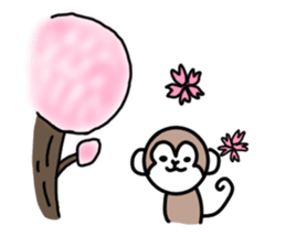 1 year of the monkey sticker #9259787