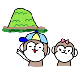 1 year of the monkey sticker #9259791