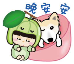 DuDu with the dog Clown sticker #9261173