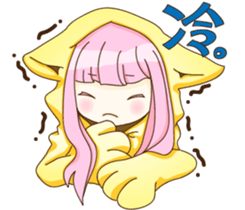 Cat girl Yu & Cat boy Black sticker #9261203