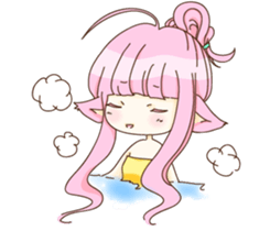 Cat girl Yu & Cat boy Black sticker #9261205