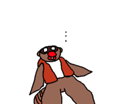 Drunken racoon dog (English) sticker #9261616