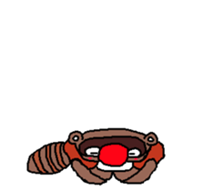 Drunken racoon dog (English) sticker #9261622