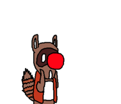 Drunken racoon dog (English) sticker #9261632