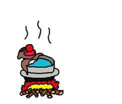 Drunken racoon dog (English) sticker #9261634