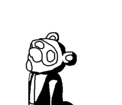 Drunken racoon dog (English) sticker #9261636