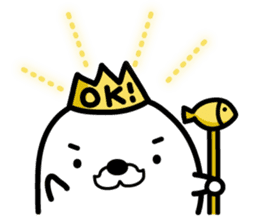 Funny king of seals(1) sticker #9263428