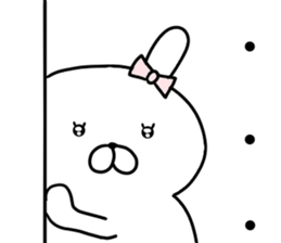 Dead language bunny sticker #9263660