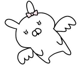 Dead language bunny sticker #9263663