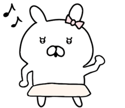 Dead language bunny sticker #9263665