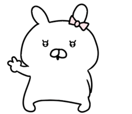 Dead language bunny sticker #9263677