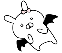 Dead language bunny sticker #9263687