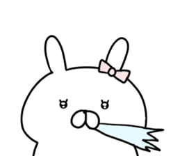 Dead language bunny sticker #9263691