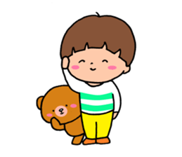 Everyday boys and bear sticker #9264258