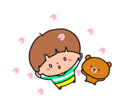 Everyday boys and bear sticker #9264268