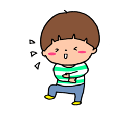 Everyday boys and bear sticker #9264278