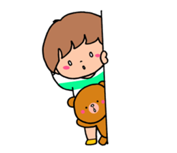 Everyday boys and bear sticker #9264284