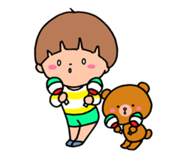 Everyday boys and bear sticker #9264285