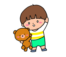 Everyday boys and bear sticker #9264292