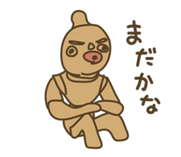 Leave the clay figures sticker #9264316