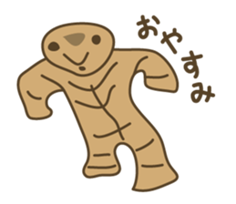 Leave the clay figures sticker #9264335