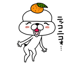 Kagamimochi dog sticker #9264795