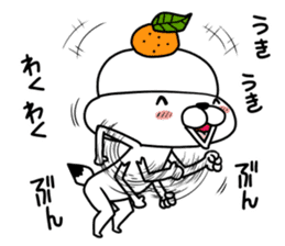 Kagamimochi dog sticker #9264797