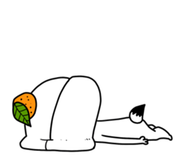 Kagamimochi dog sticker #9264805