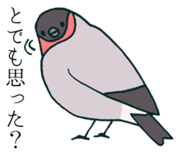 Eurasian bullfinch sticker #9265171