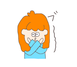 overbite cute Girls sticker sticker #9266057