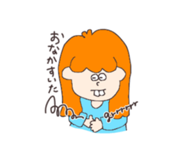 overbite cute Girls sticker sticker #9266085