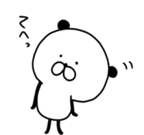 Loose panda-man sticker #9266501