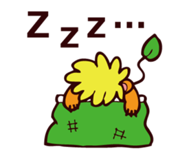 CHEERFUL LION WINTER sticker #9266955