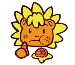 CHEERFUL LION WINTER sticker #9266960