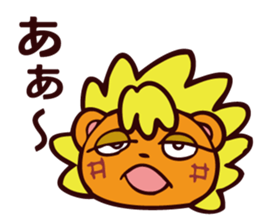 CHEERFUL LION WINTER sticker #9266974