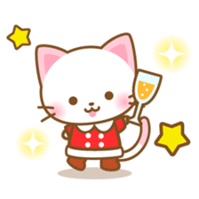 White&pink colored Cat8 -Taiwan- sticker #9267579