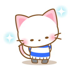 White&pink colored Cat8 -Taiwan- sticker #9267594