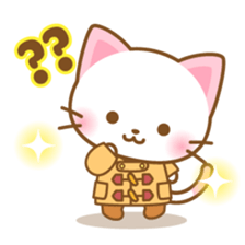 White&pink colored Cat8 -Taiwan- sticker #9267595