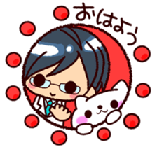 bukiyousan to neko sticker #9267616