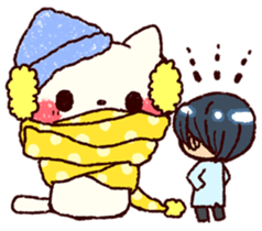 bukiyousan to neko sticker #9267617