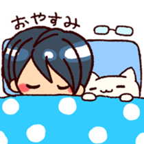 bukiyousan to neko sticker #9267619