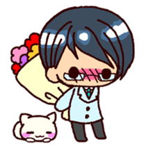 bukiyousan to neko sticker #9267622