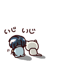 bukiyousan to neko sticker #9267635