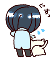 bukiyousan to neko sticker #9267645