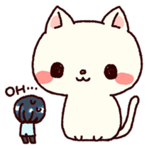 bukiyousan to neko sticker #9267648