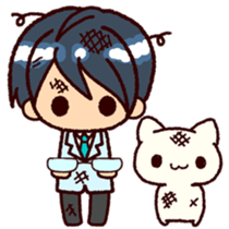 bukiyousan to neko sticker #9267651